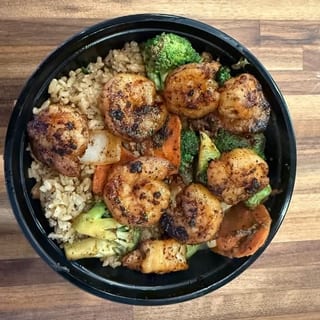 Shrimp and Steak Fire Bowl